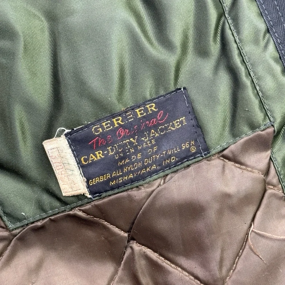 Vintage 1960s Gerber  The Original Car-Duty Jacket Nylon Duty Twill Size S/M‎